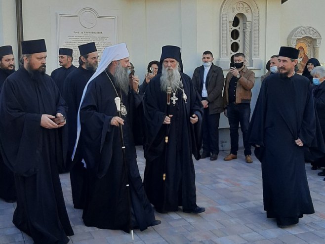 Патријарх Порфирије у Манастиру Јасеновац Патријарх Порфирије у Манастиру Јасеновац - Фото: РТРС