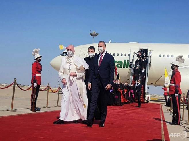 Папа Фрањо у Багдаду - Фото: AFP