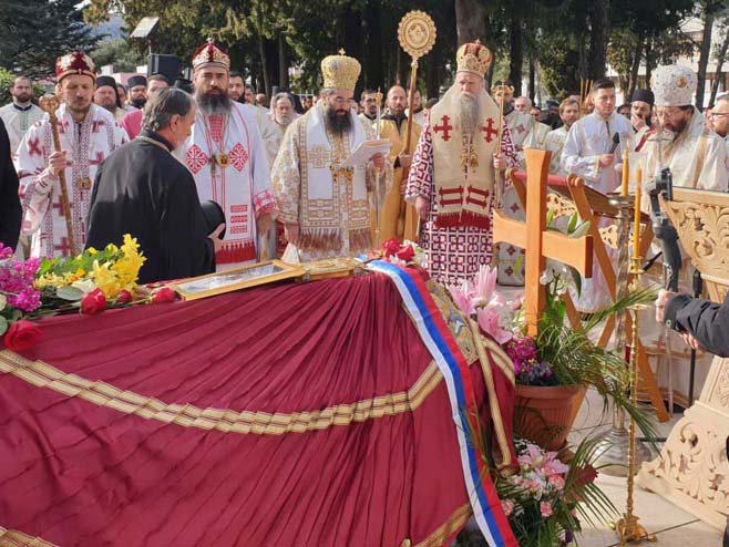Trebinje - opijelo episkopu zahumsko-hercegovačkom i primorskom Atanasiju (Foto: SRNA)