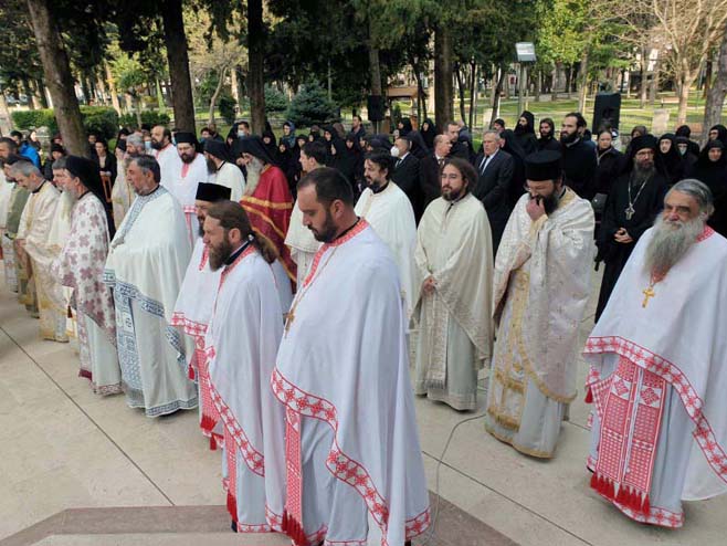 Trebinje - opijelo episkopu zahumsko-hercegovačkom i primorskom Atanasiju (Foto: SRNA)