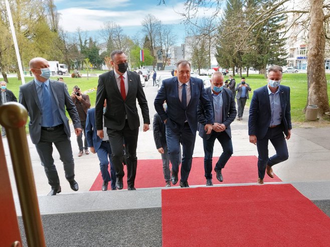 Dodik u Prijedoru (Foto: SRNA)