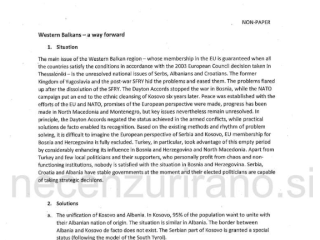 "Non-paper" - Фото: илустрација
