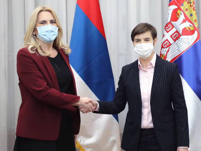 Ана Брнабић и Жељка Цвијановић Ана Брнабић и Жељка Цвијановић - Фото: РТРС