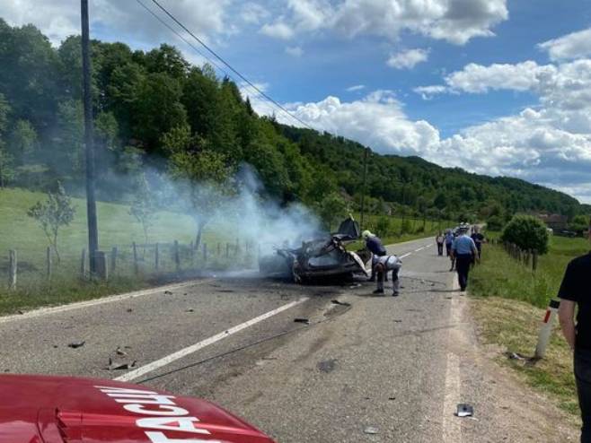 Саобраћајна незгода у Грдановцу - Фото: Facebook