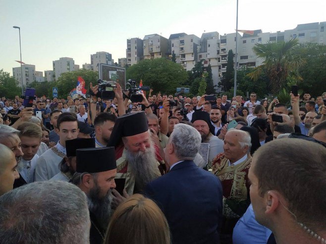 Митрополит Јоаникије у Подгорици (Фото: profKrivokapic) Митрополит Јоаникије у Подгорици (Фото: profKrivokapic) - Фото: Facebook