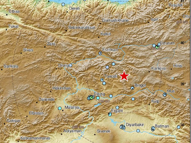Земљотрес у Турској (Фото: EMSC) - 