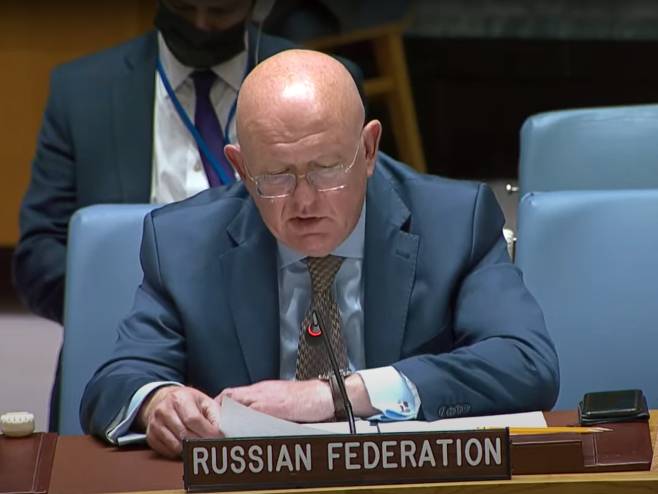 Руски амбасадор у УН Василиј Небензја Руски амбасадор у УН Василиј Небензја - Фото: Screenshot/YouTube
