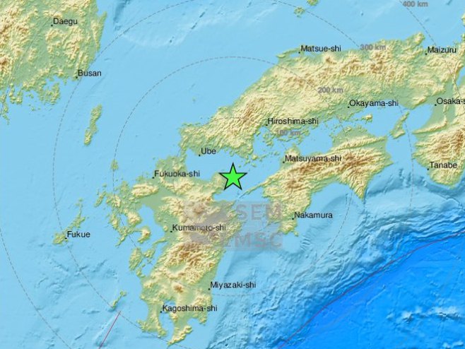 Земљотрес у Јапану (Фото: EMSC) - 