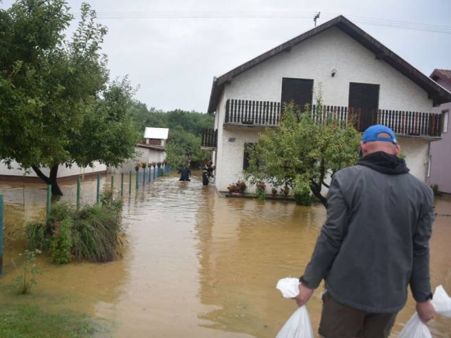 Поплаве у Славонији (фото: TV Našice) 