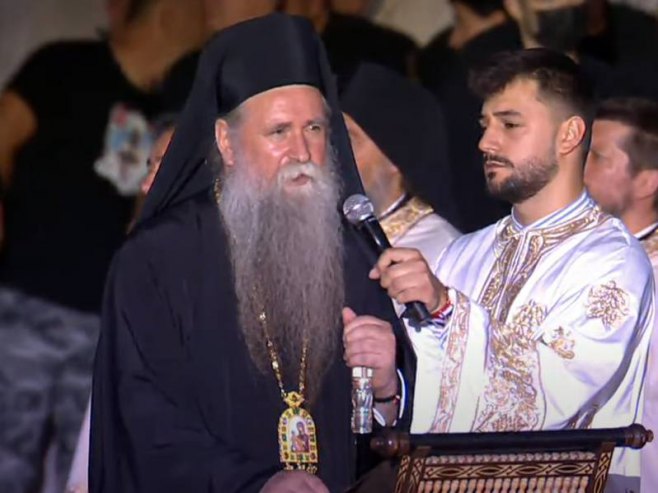 Обраћање митрополита Јоаникија Обраћање митрополита Јоаникија - Фото: Screenshot