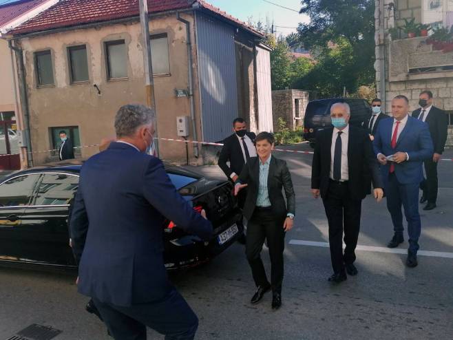 Ана Брнабић у Невесињу Ана Брнабић у Невесињу - Фото: СРНА