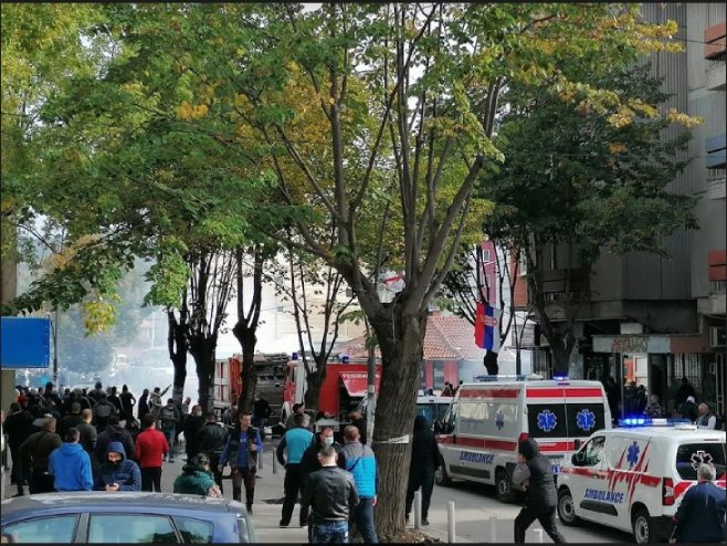 Акција косовске полиције у Косовској Митровици (Фото: ТВ Мост) - 