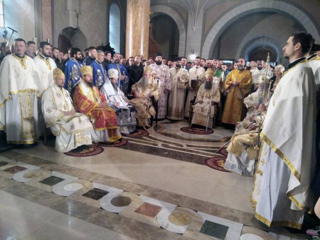 Sarajevo: Saborna crkva Presvete Bogorodice - Njegova svetost patrijarh srpski Porfirije (Foto: SRNA)