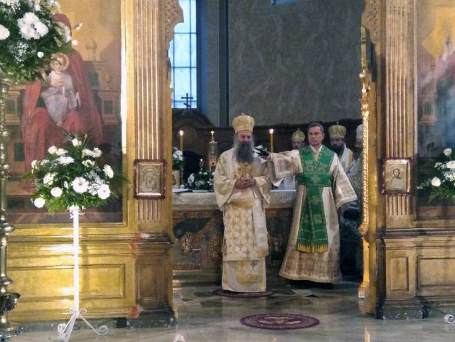 Сарајево: Саборна црква Пресвете Богородице - патријарх Порфирије (Фото. СРНА)