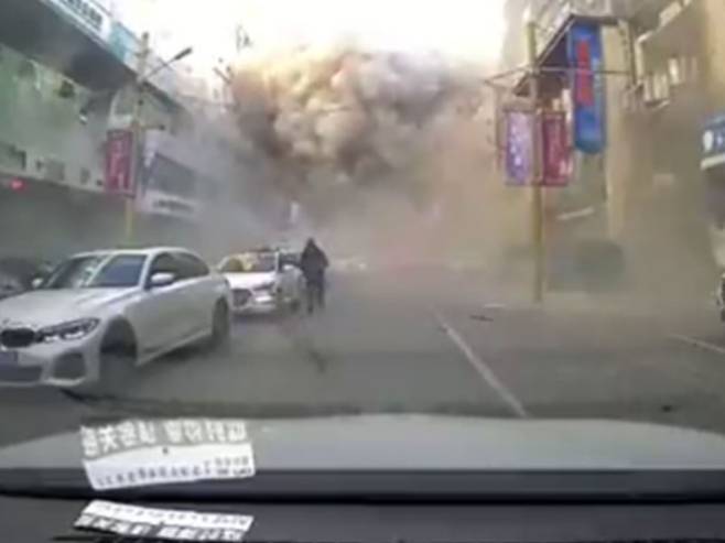 Снажна експлозија плина у Кини - Фото: Тwitter