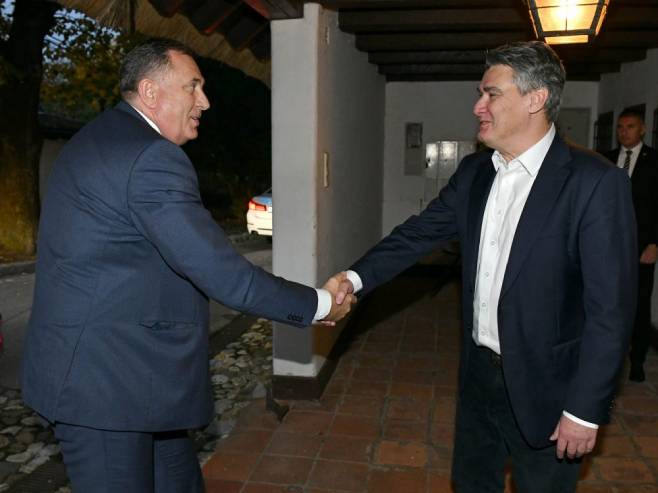 Milorad Dodik i Zoran Milanović (Foto: predsjednik.hr) 