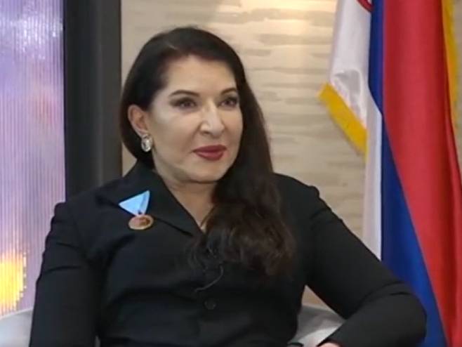 Марина Абрамовић примила златну медаљу за заслуге Марина Абрамовић примила златну медаљу за заслуге - Фото: Screenshot