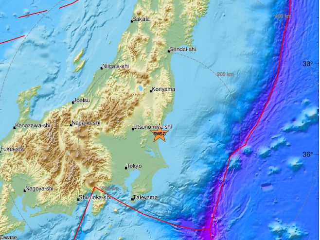 Земљотрес у Јапану (Фото: EMSC) - 