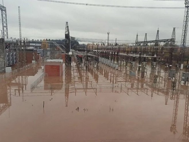 Трафостаница Рељево под водом (фото:Elektroprivreda BiH) Трафостаница Рељево под водом (фото:Elektroprivreda BiH) -