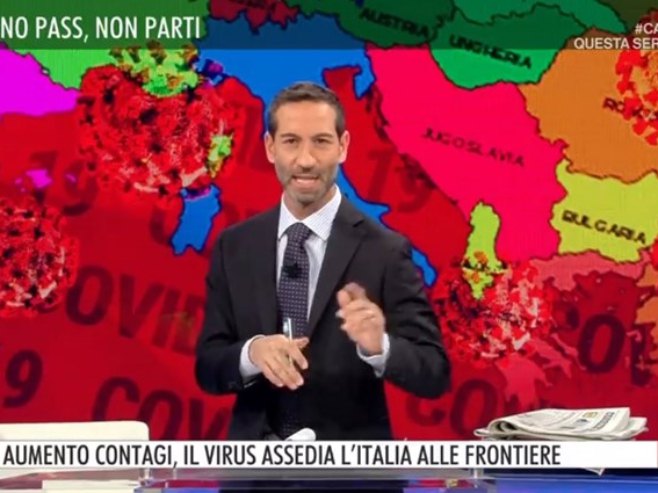 На италијанској телевизији приказана карта с Истром као дијелом Италије и Југославијом - Фото: Facebook