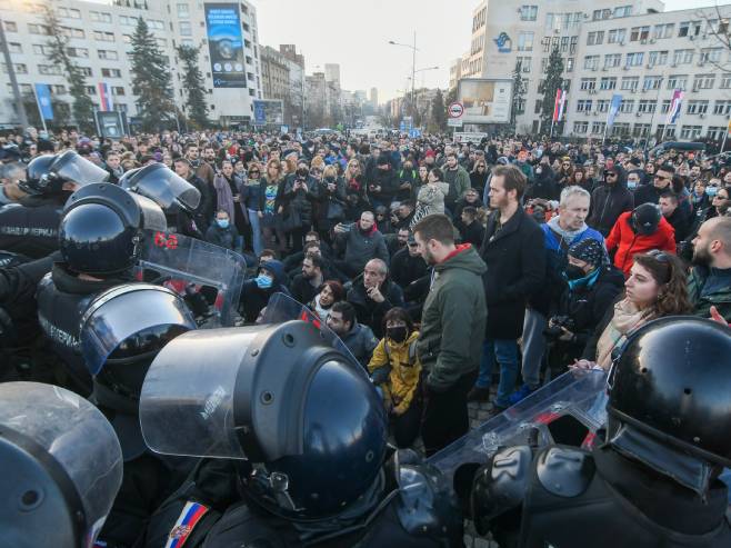 Нови Сад - протести - Фото: ТАНЈУГ