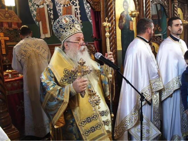 Митрополит Хризостом служио литургију у Вишеграду - Фото: СРНА