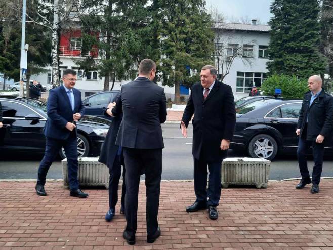 Istočno Sarajevo, Cvijanović, Dodik,Tegeltija i Katić (Foto: RTRS)