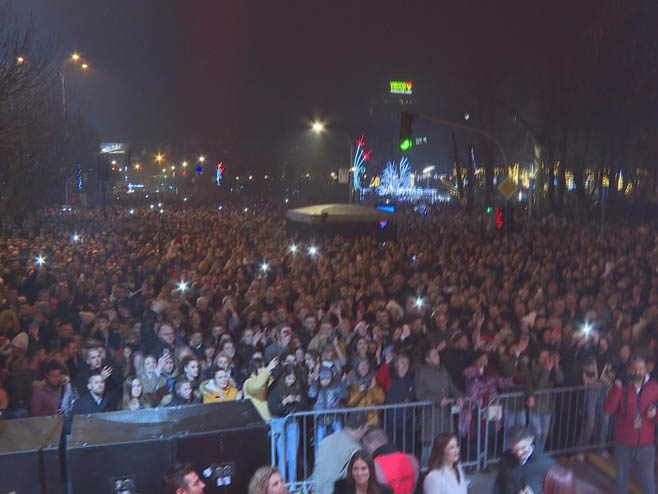Дочек Нове године у Бањалуци (Фото РТРС)