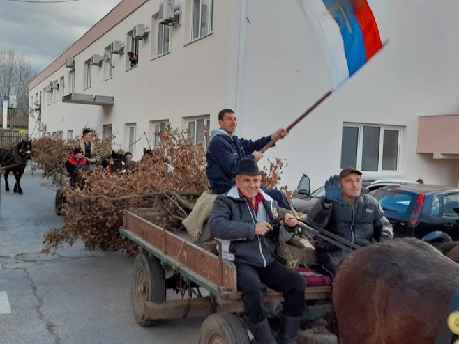 Бадњаци усјечени на обронцима Требевића - Фото: РТРС