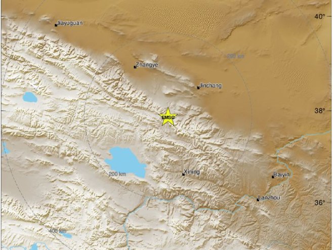 Епицентар земљотреса (фото: emsc-csem.org) Епицентар земљотреса (фото: emsc-csem.org) -