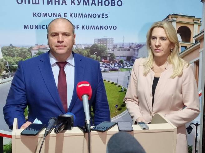 Жељка Цвијановић и Максим Димитриевски Жељка Цвијановић и Максим Димитриевски - Фото: РТРС