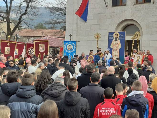 Општина Билећа и Саборни храм и школе прослављају Дан Светог Саве - Фото: РТРС