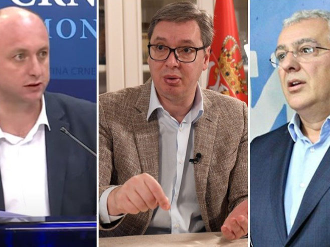 Кнежевић, Вучић и Мандић Кнежевић, Вучић и Мандић - Фото: Novosti.rs