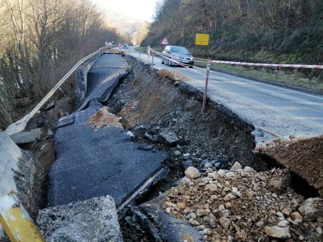 Klizište u Filipovićima (Foto: RTRS)