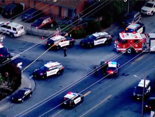 Пуцњава у цркви у Сакраменту (Фото: Printscreen/KTVU FOX 2) - 