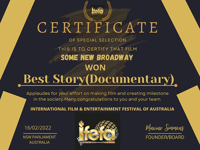 "Неки нови Бродвеј" награђен на фестивалу у Аустралији - Фото: РТРС