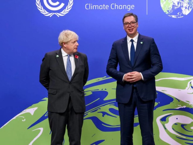 Борис Џонсон и Александар Вучић (фото: instagram.com / buducnostsrbijeav) Борис Џонсон и Александар Вучић (фото: instagram.com / buducnostsrbijeav) -