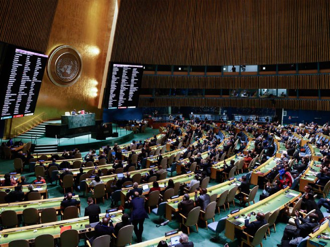 Гласање у УН (фото: EPA-EFE / JASON SZENES) - 