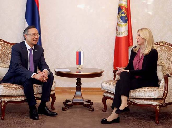 Željka Cvijanović i Kairat Abdrakhmanov (Foto:kabinet Predsjednice) - 