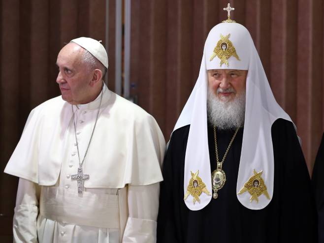Папа Фрањо и патријарх Кирил у Хавани, архив (Фото: EPA/Alejandro Ernesto) - 