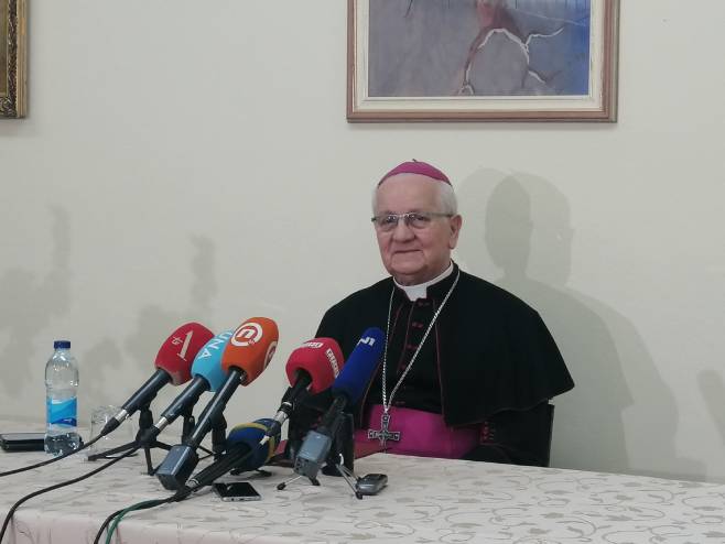 Бискуп Фрањо Комарица - Фото: РТРС
