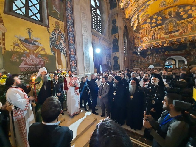 Патријарх Порфирије у Требињу Патријарх Порфирије у Требињу - Фото: РТРС