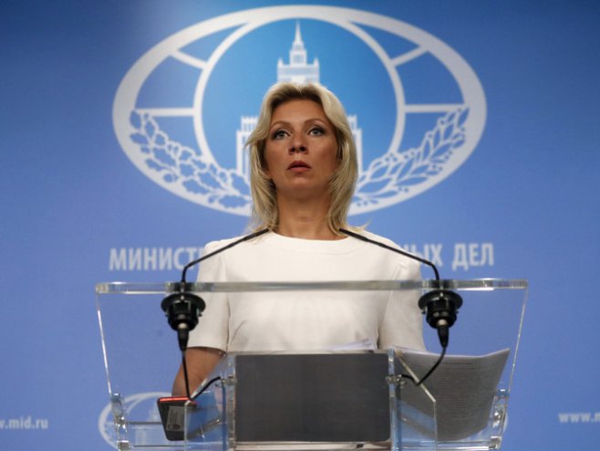Марија Захарова (фото: EPA-EFE / MAXIM SHIPENKOV) Марија Захарова (фото: EPA-EFE / MAXIM SHIPENKOV) -