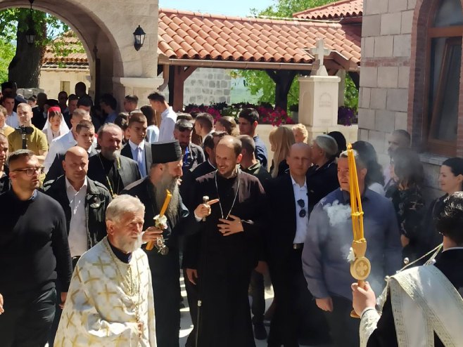 Патријарх Порфирије у Мркоњићима Патријарх Порфирије у Мркоњићима - Фото: РТРС