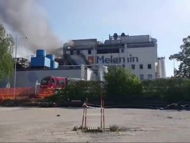 Експлозија у фабрици у Словенији (Фото: TvKocevje.si/screenshot Fejsbuk) - 