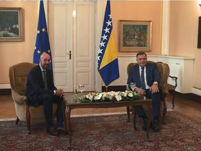 Шарл Мишел и Милорад Додик Шарл Мишел и Милорад Додик - Фото: РТРС