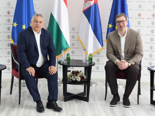 Viktor Orban i Aleksandar Vučić (foto: Tanjug / Nenad Mihajlović) 
