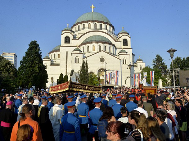 Спасовданска литија у Београду (Фото: TANJUG/ RADE PRELIC)