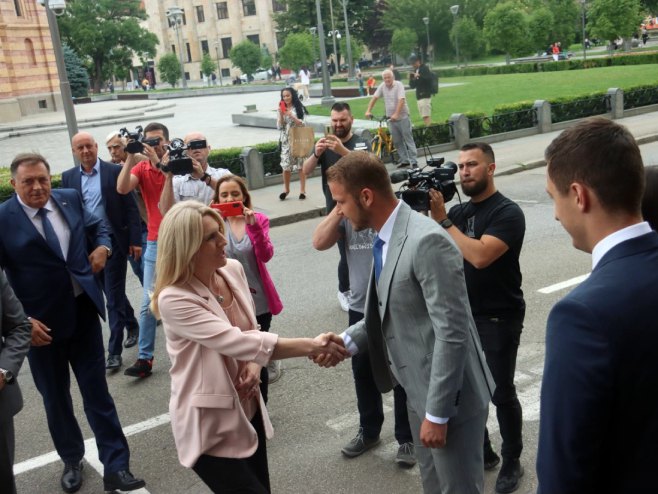 Цвијановић, Додик и Вишковић са руководством Града Бањалука