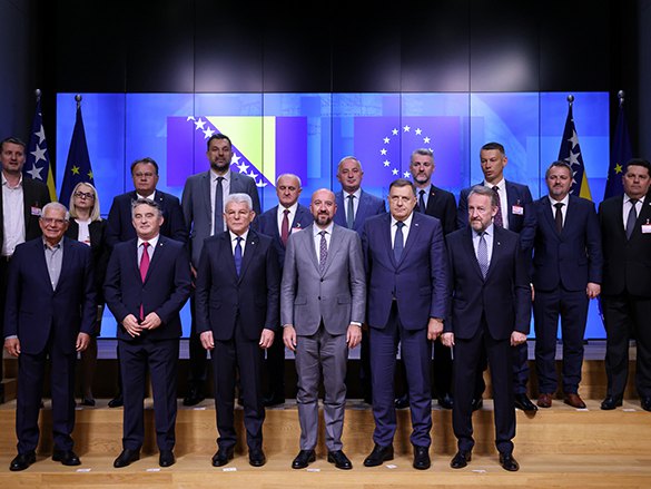 Брисел: Састанак Мишела са лидерима странака из БиХ (Фото: consilium.europa.eu) - 